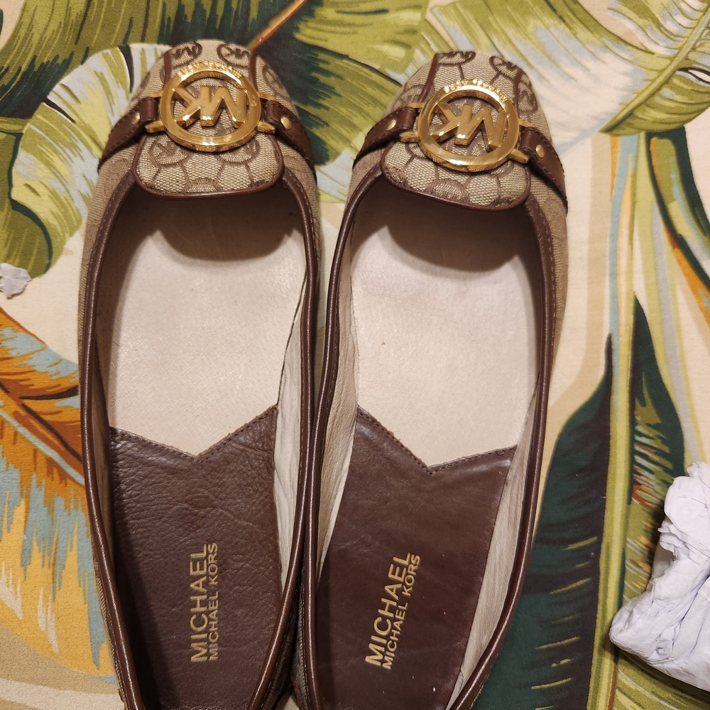 Michael Kors Tan and Brown Loafers